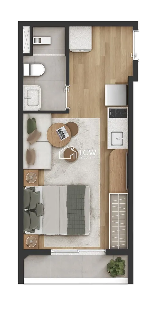 Apartamento, 1 quarto, 24 m² - Foto 7