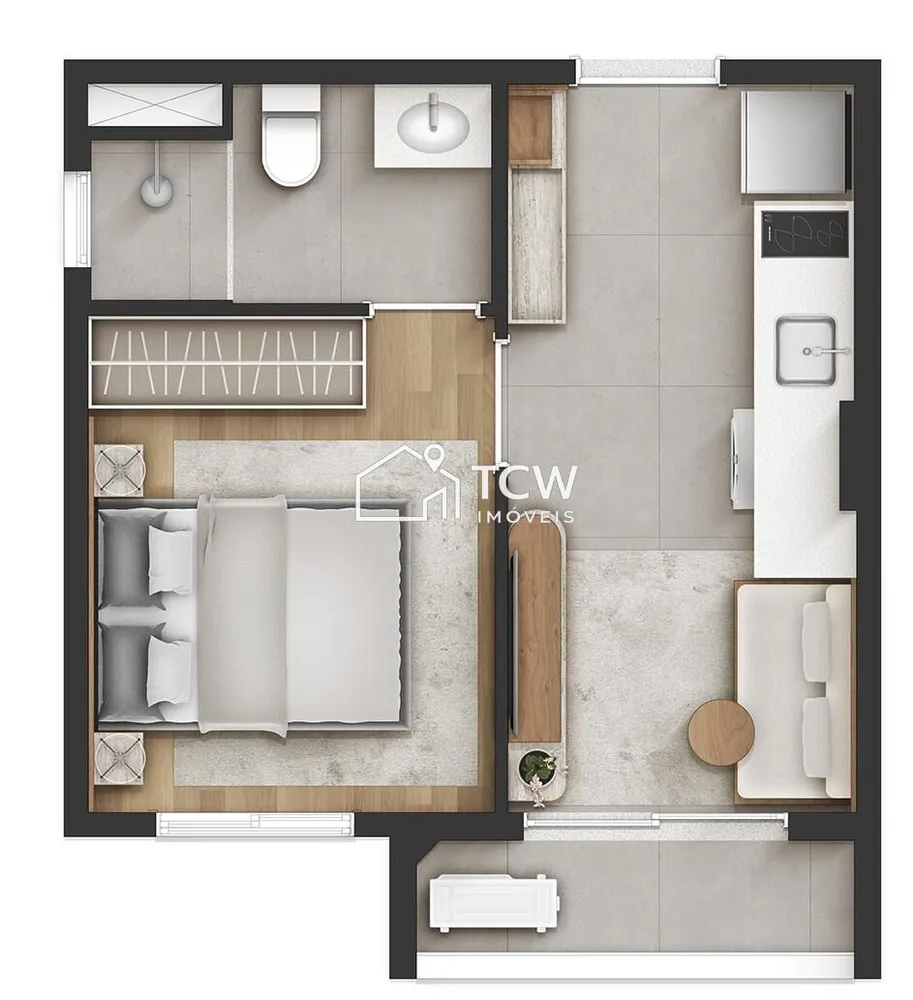 Apartamento, 1 quarto, 24 m² - Foto 8