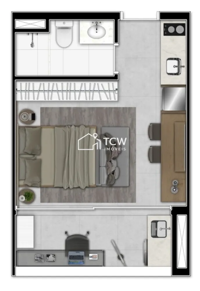Apartamento, 1 quarto, 25 m² - Foto 12