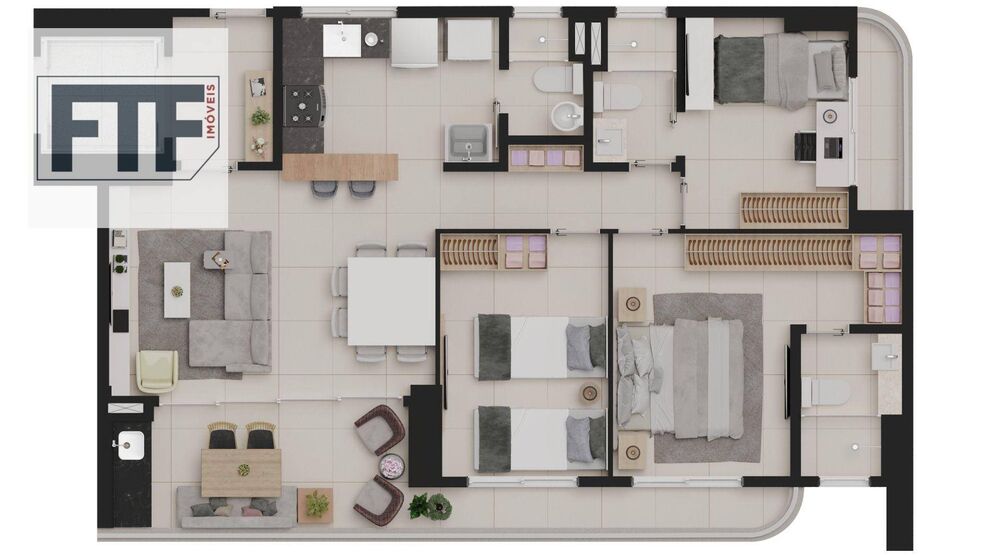 Apartamento, 3 quartos, 90 m² - Foto 7