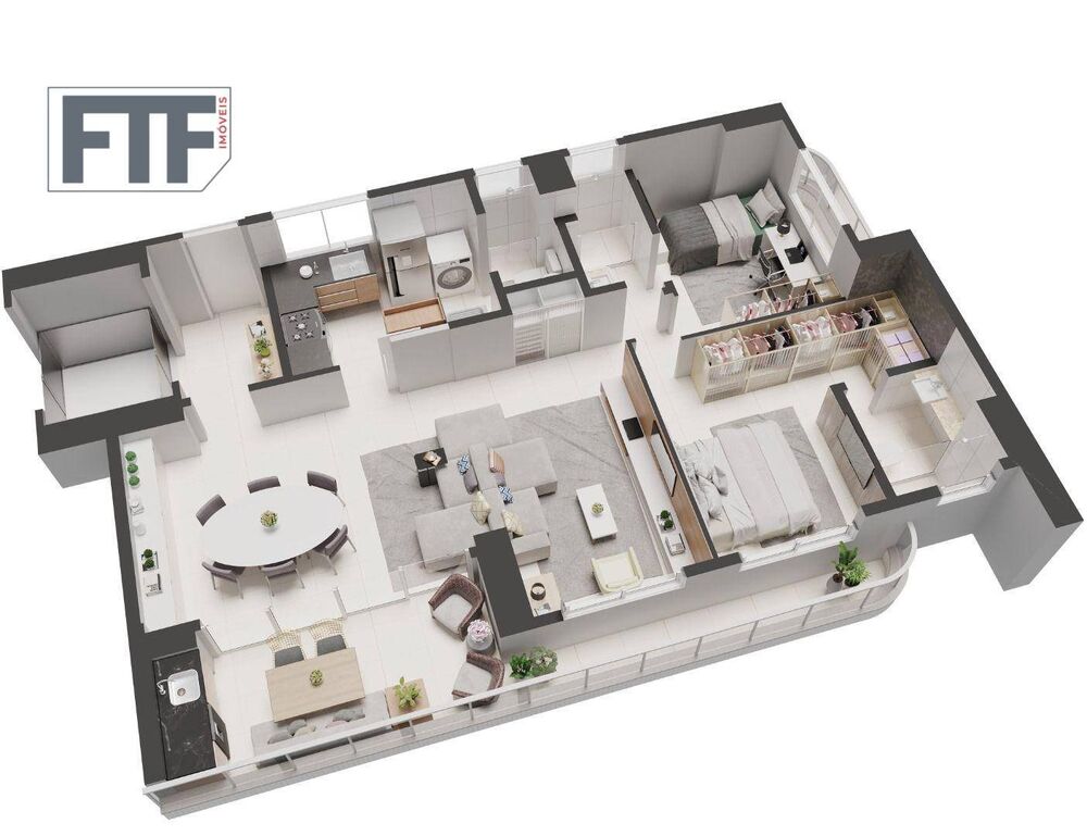 Apartamento, 3 quartos, 90 m² - Foto 2