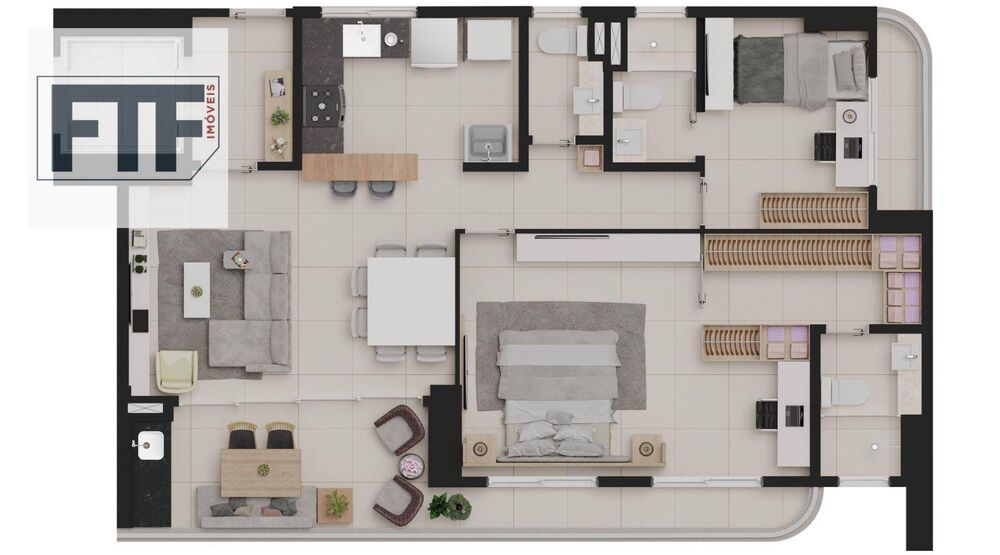 Apartamento, 3 quartos, 90 m² - Foto 5