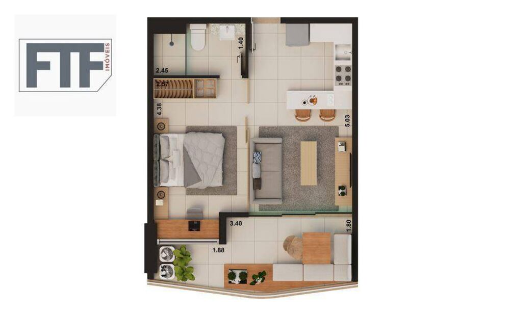 Apartamento, 2 quartos, 25 m² - Foto 32