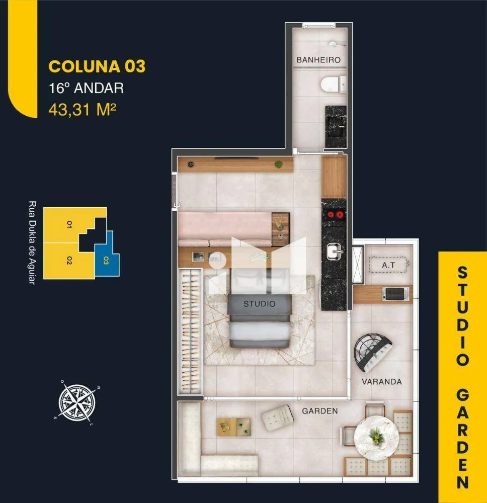 Kitnet-Studio, 36 m² - Foto 8