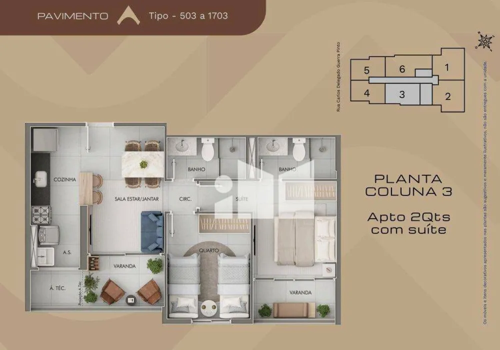 Apartamento, 2 quartos, 54 m² - Foto 11