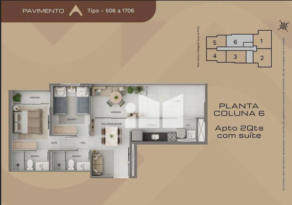 Apartamento, 2 quartos, 54 m² - Foto 14
