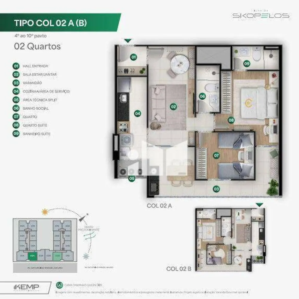 Apartamento, 2 quartos, 57 m² - Foto 4