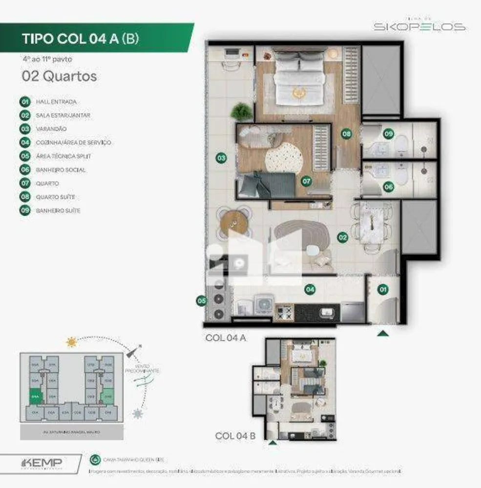 Apartamento, 2 quartos, 59 m² - Foto 15