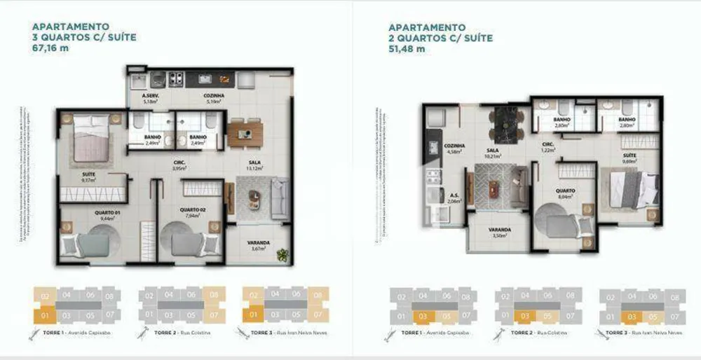 Apartamento, 3 quartos, 67 m² - Foto 10