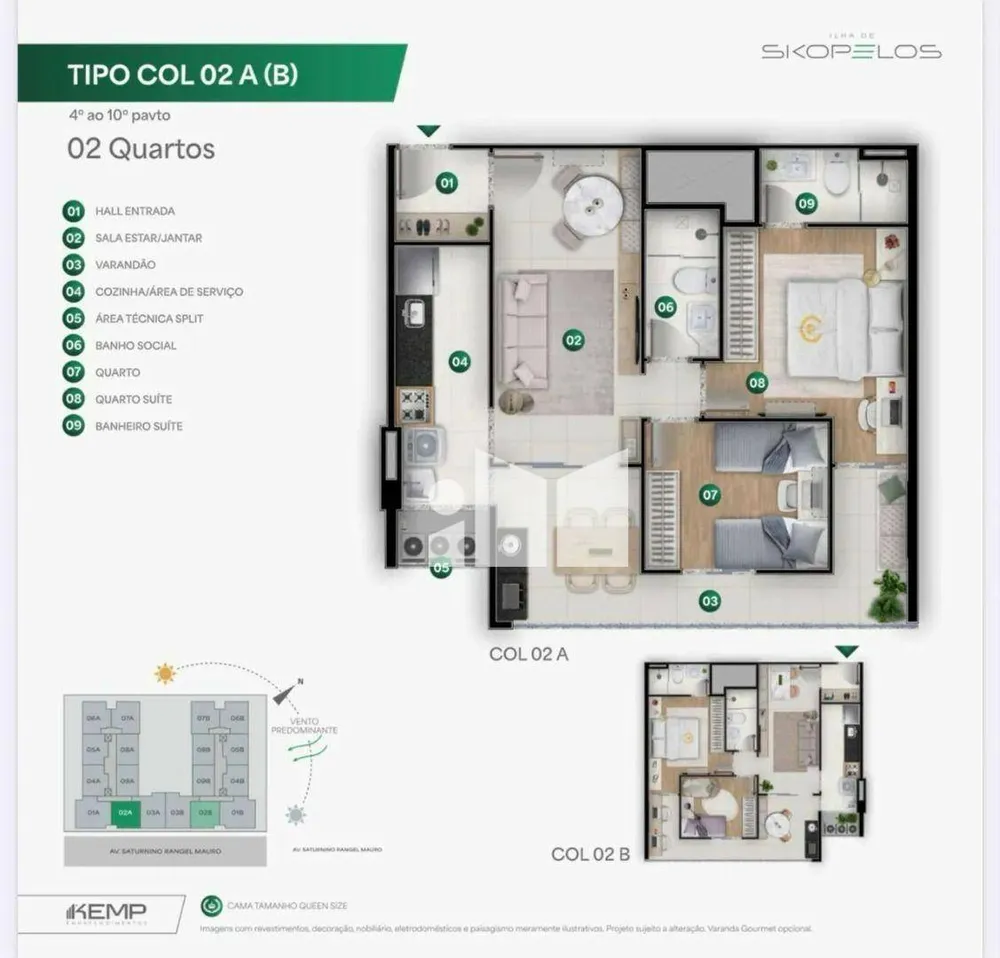 Apartamento, 2 quartos, 60 m² - Foto 9