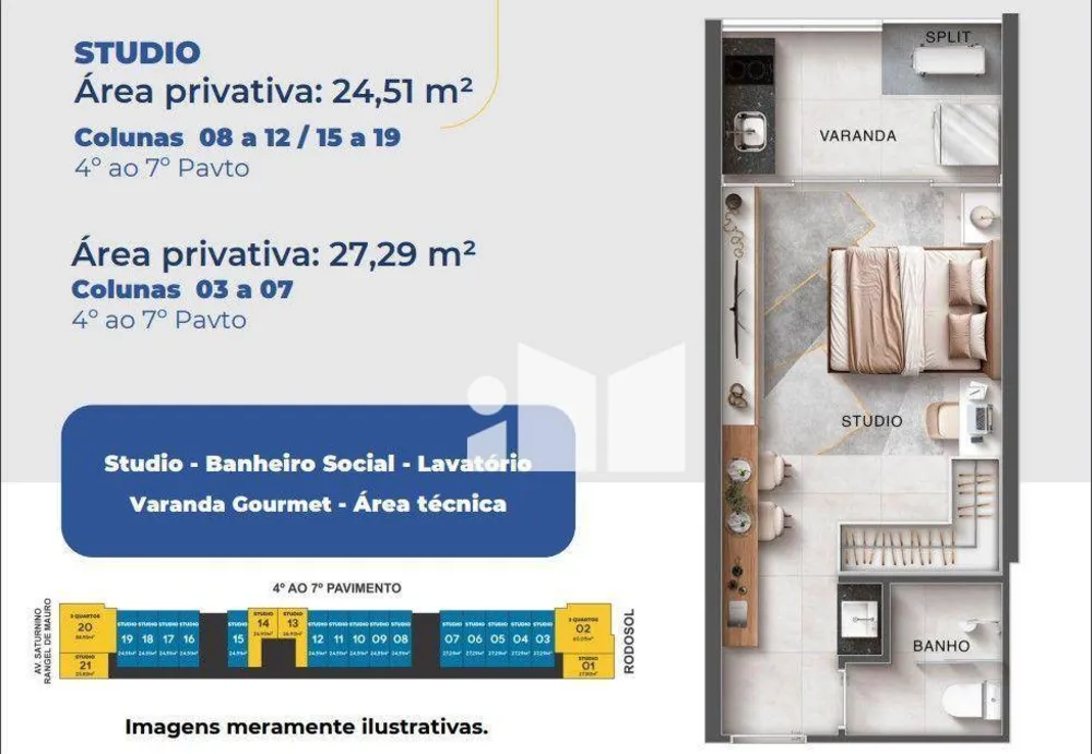 Apartamento, 1 quarto, 25 m² - Foto 6