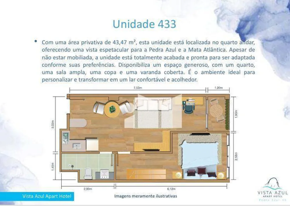 Flat/Apart Hotel, 1 quarto, 55 m² - Foto 14