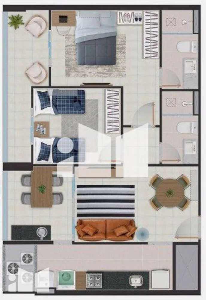 Apartamento, 2 quartos, 60 m² - Foto 14