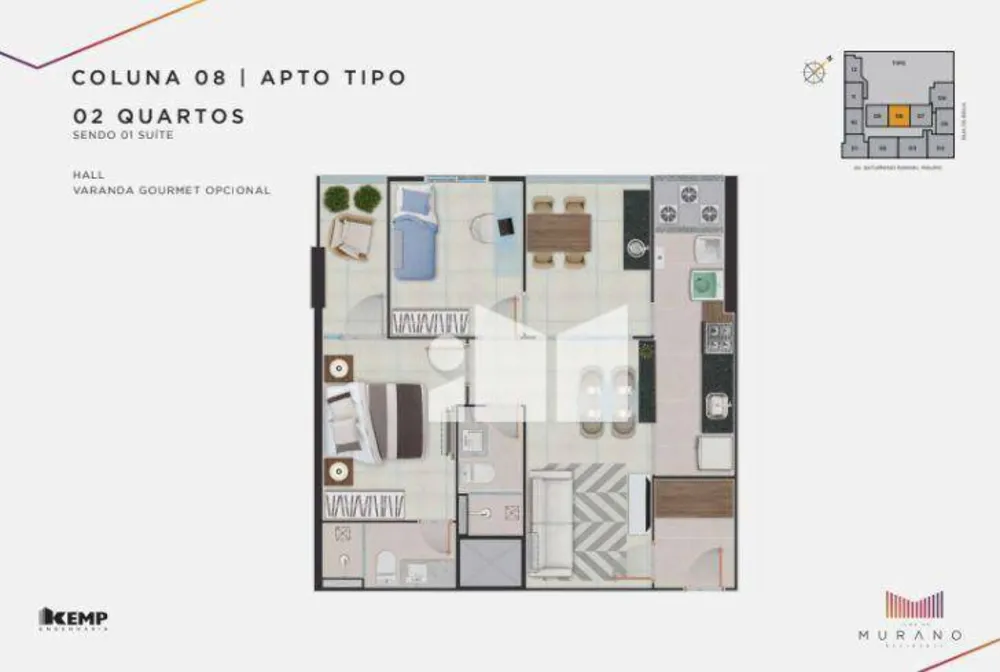 Apartamento, 2 quartos, 60 m² - Foto 13