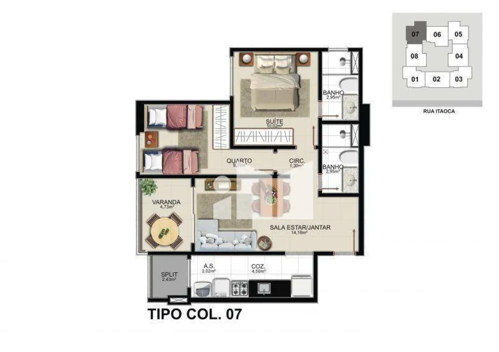 Apartamento, 2 quartos, 62 m² - Foto 10