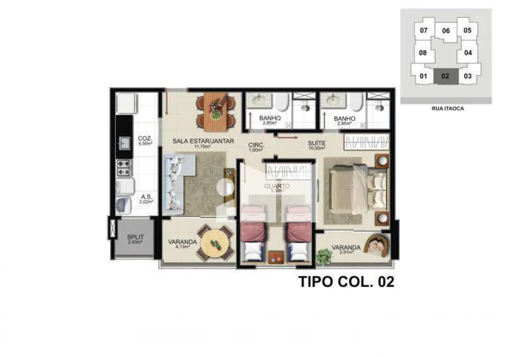 Apartamento, 2 quartos, 62 m² - Foto 8