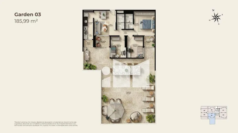 Apartamento, 3 quartos, 75 m² - Foto 2
