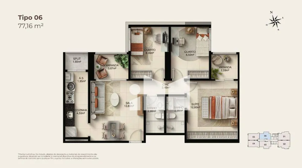 Apartamento, 3 quartos, 75 m² - Foto 16