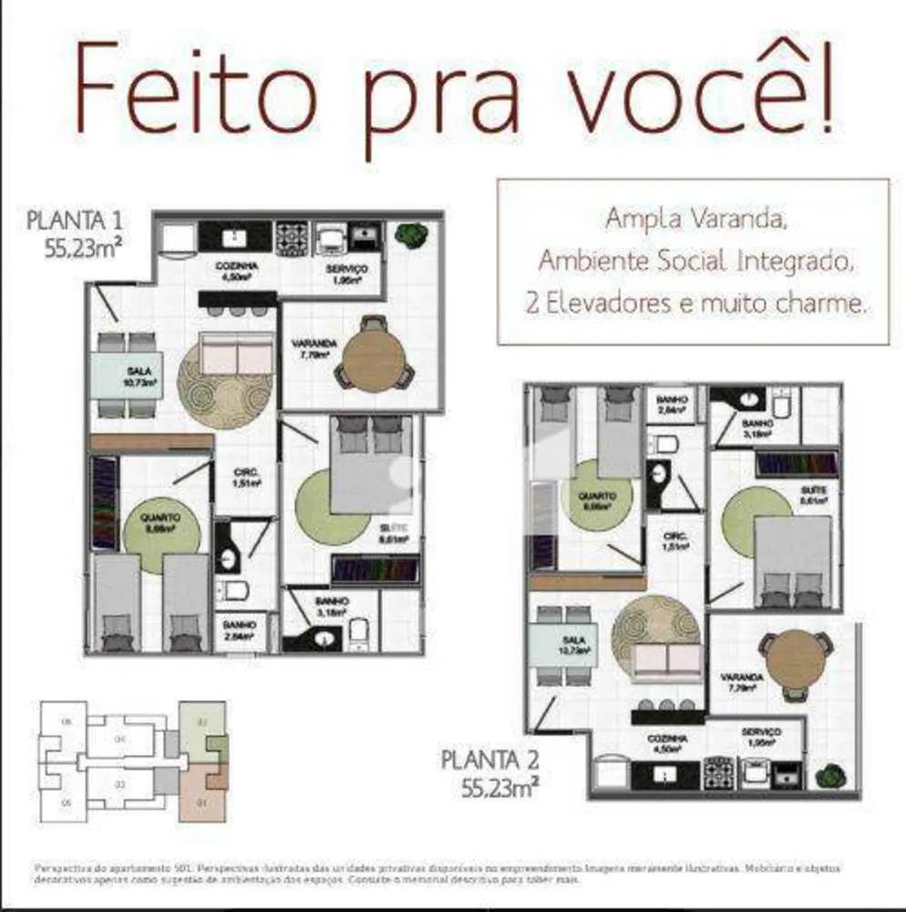 Apartamento, 2 quartos, 55 m² - Foto 18