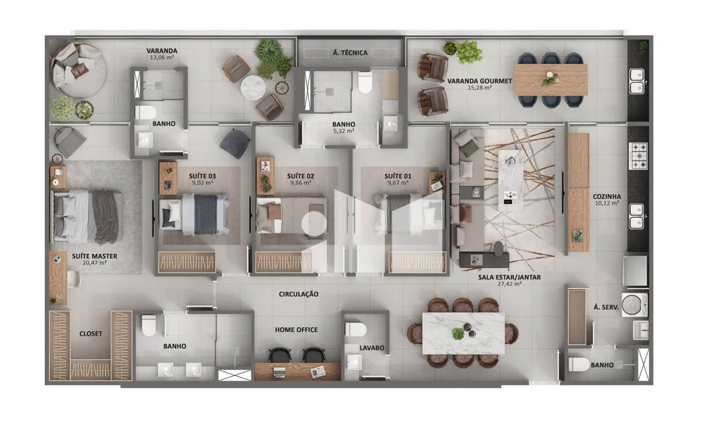 Apartamento, 4 quartos, 162 m² - Foto 15
