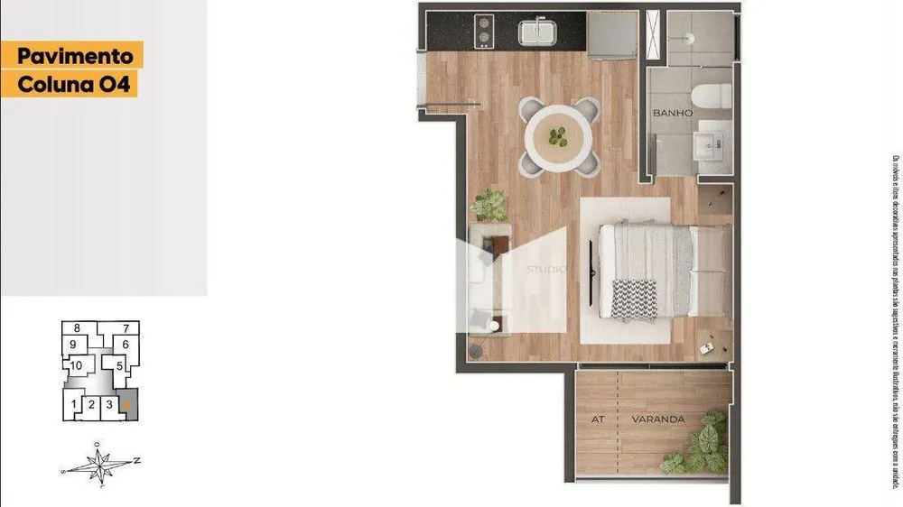 Apartamento, 1 quarto, 37 m² - Foto 11