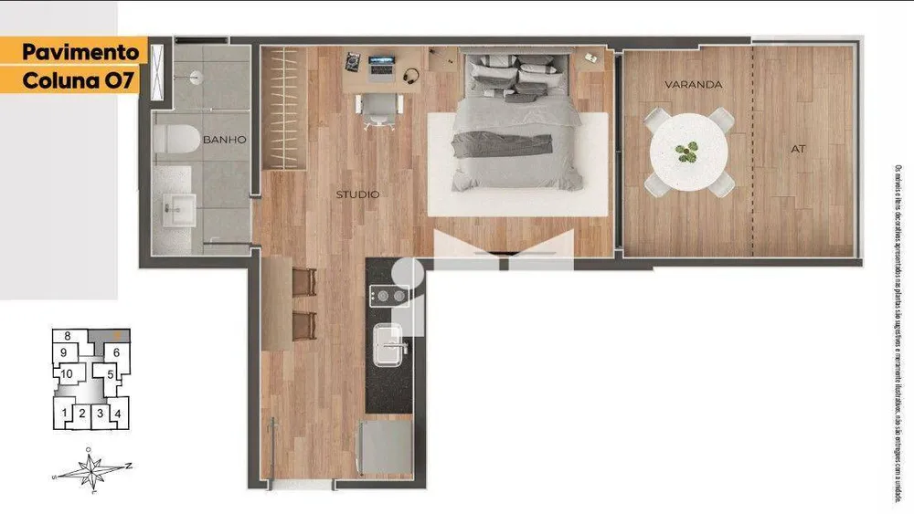 Apartamento, 1 quarto, 37 m² - Foto 14