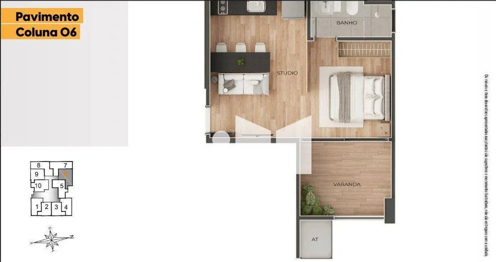 Apartamento, 1 quarto, 37 m² - Foto 13