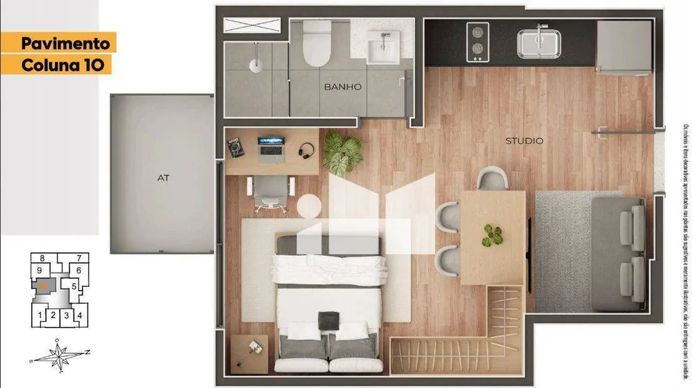 Apartamento, 1 quarto, 37 m² - Foto 16