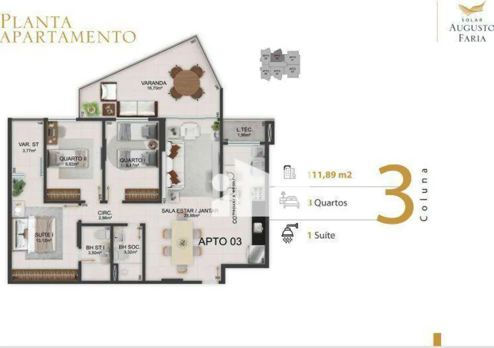 Apartamento, 3 quartos, 109 m² - Foto 8