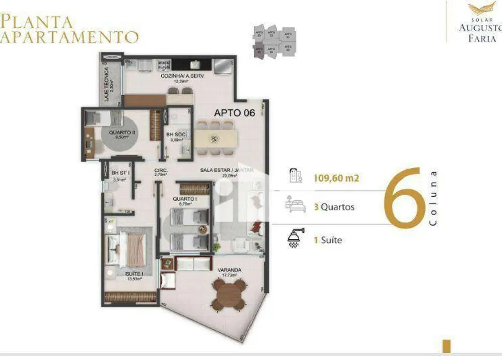 Apartamento, 3 quartos, 109 m² - Foto 11