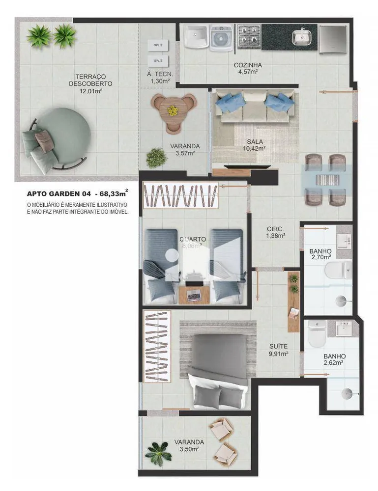 Apartamento, 2 quartos, 55 m² - Foto 15