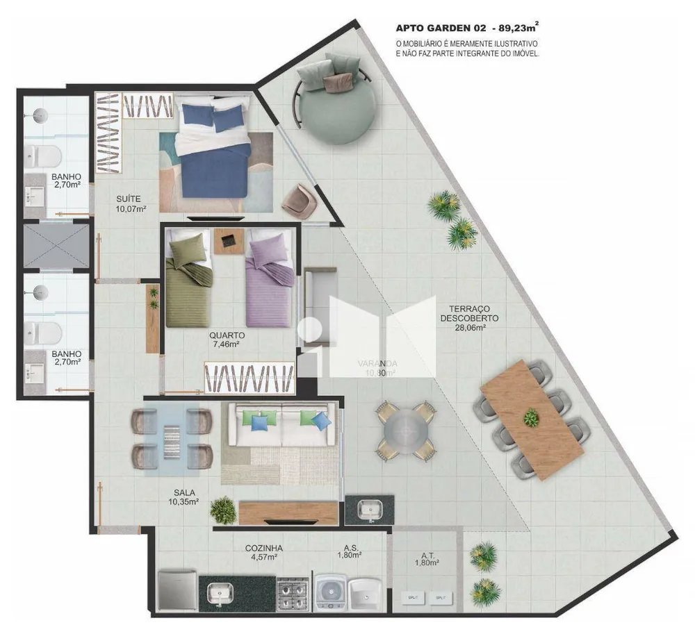 Apartamento, 2 quartos, 55 m² - Foto 13