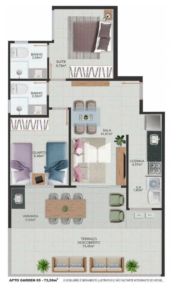 Apartamento, 2 quartos, 55 m² - Foto 16