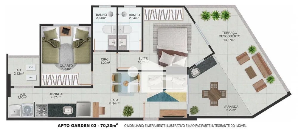Apartamento, 2 quartos, 55 m² - Foto 14