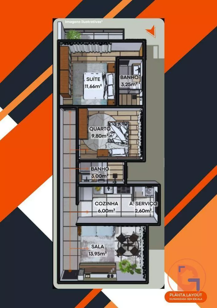 Apartamento, 2 quartos, 62 m² - Foto 7