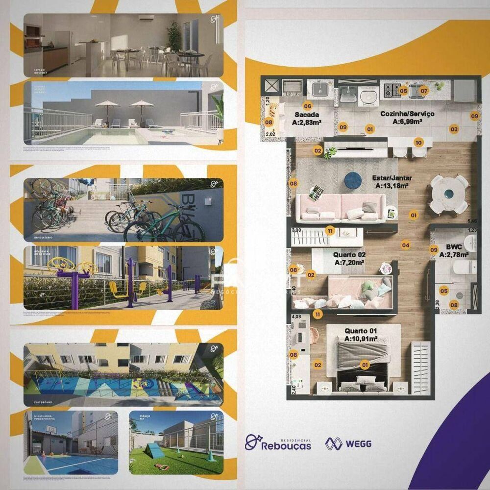 Apartamento, 2 quartos, 50 m² - Foto 2