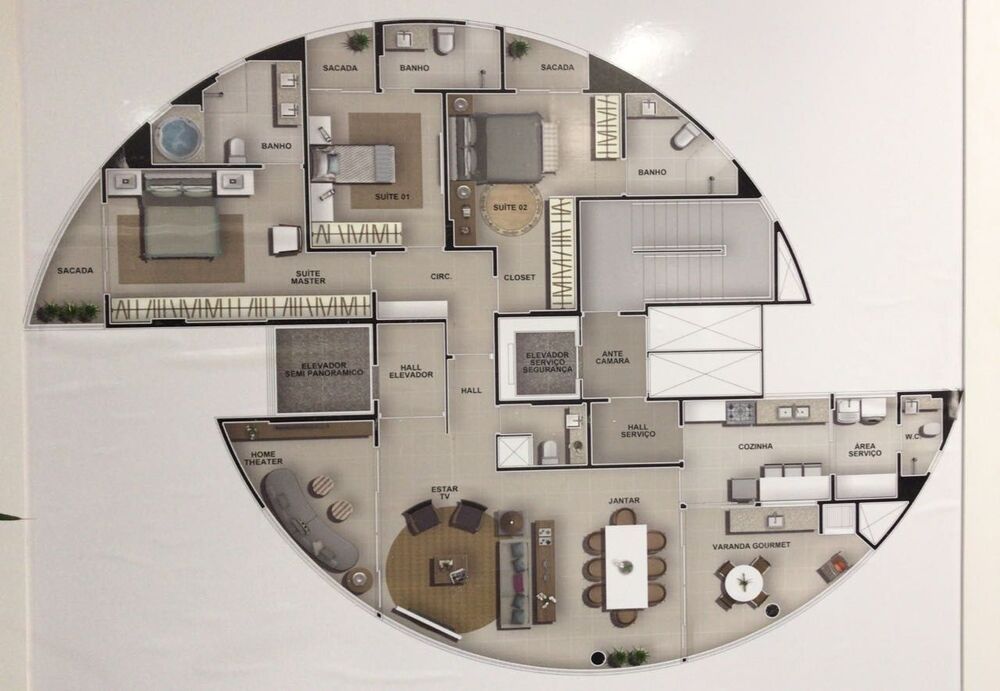 Apartamento, 3 quartos, 167 m² - Foto 4