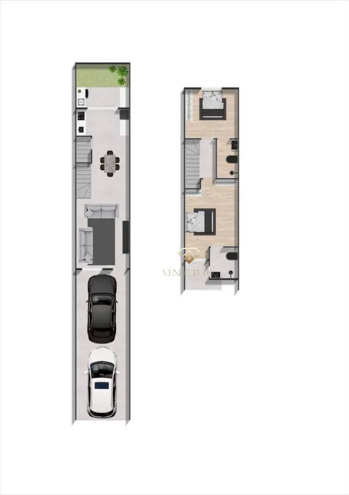 Sobrado, 2 quartos, 80 m² - Foto 2