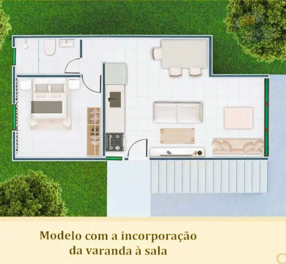 Flat/Apart Hotel, 1 quarto, 35 m² - Foto 3
