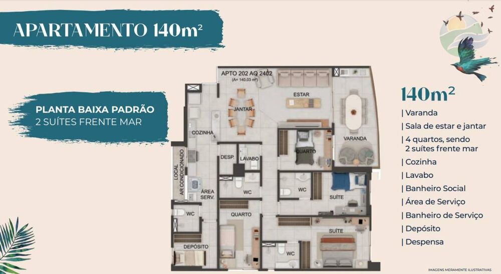Apartamento, 4 quartos, 140 m² - Foto 4