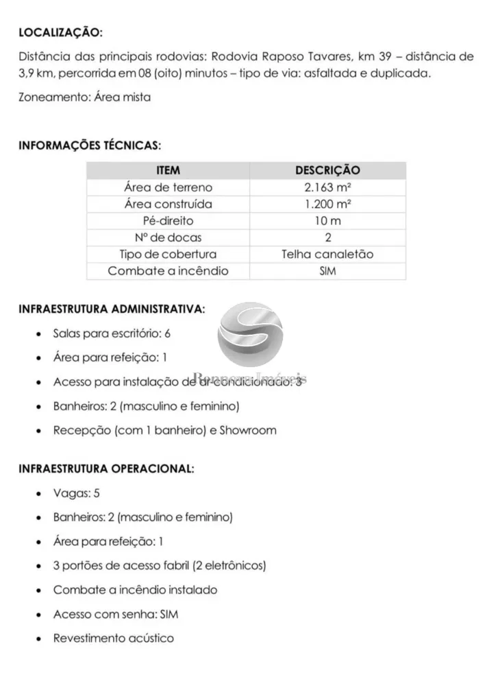 Depósito-Galpão, 1200 m² - Foto 8