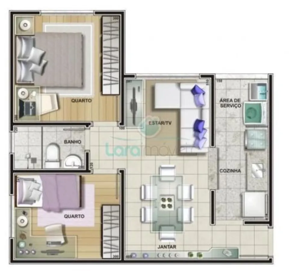 Apartamento, 2 quartos, 50 m² - Foto 6