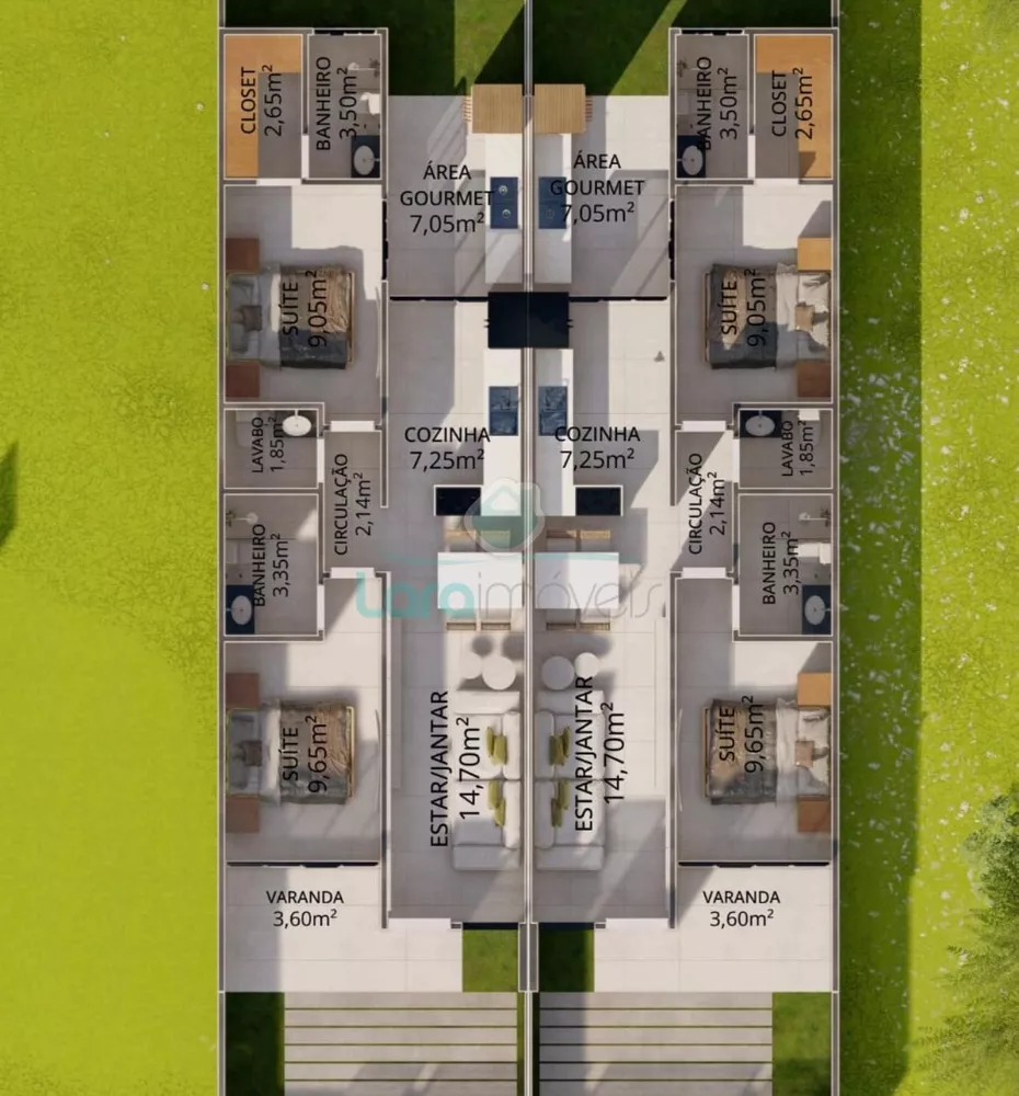 Casa, 2 quartos, 76 m² - Foto 9