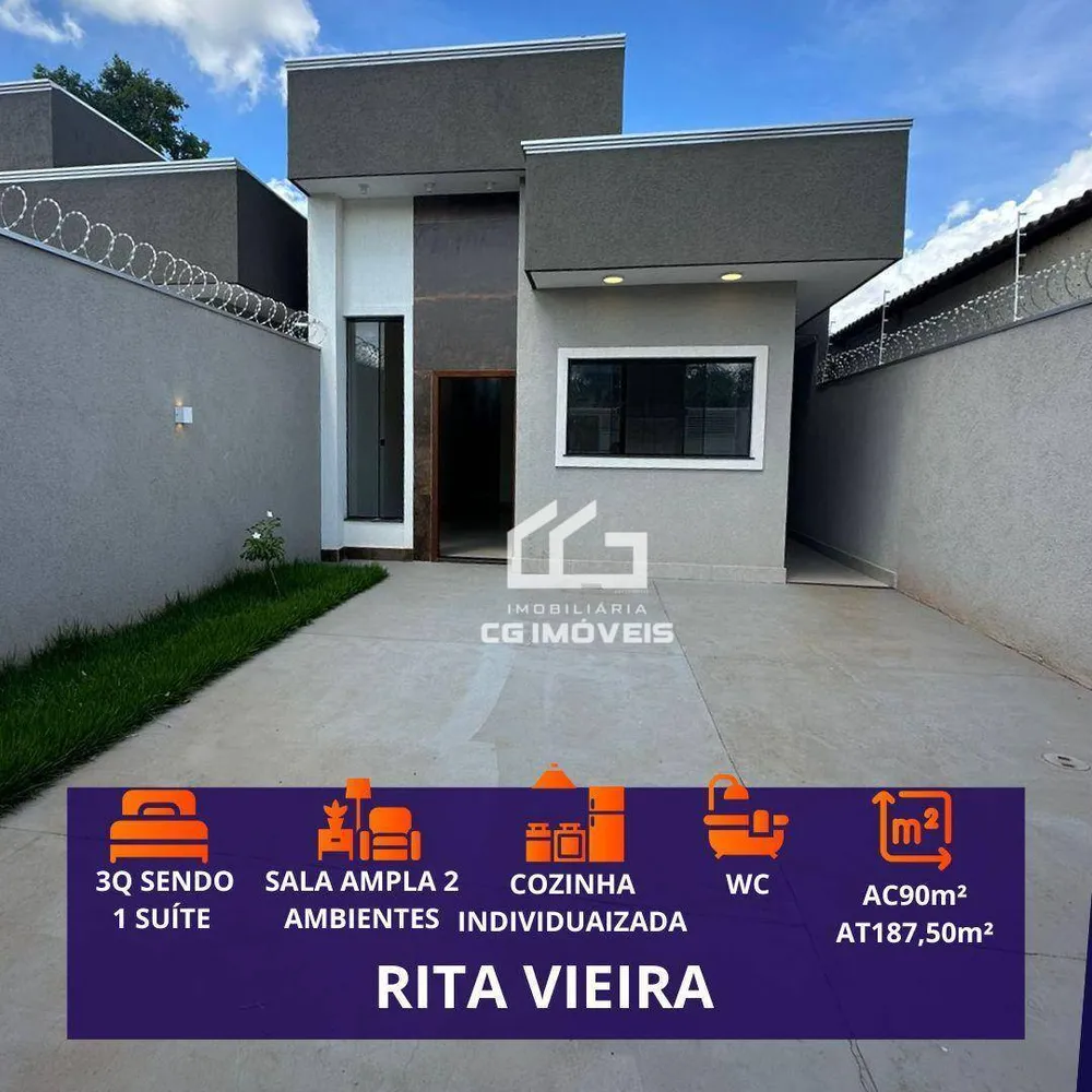 Casa, 3 quartos, 90 m² - Foto 1