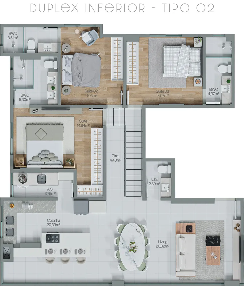 Apartamento, 3 quartos, 125 m² - Foto 11