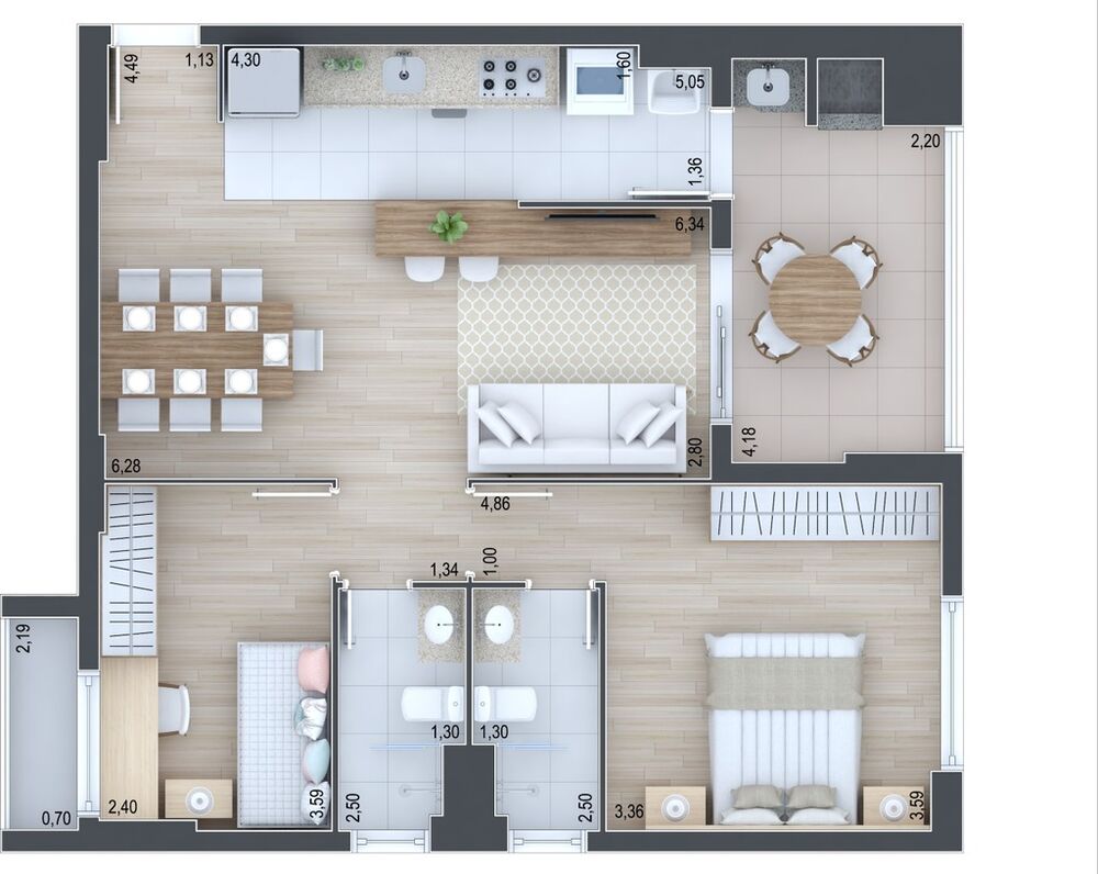 Apartamento, 2 quartos, 79 m² - Foto 5