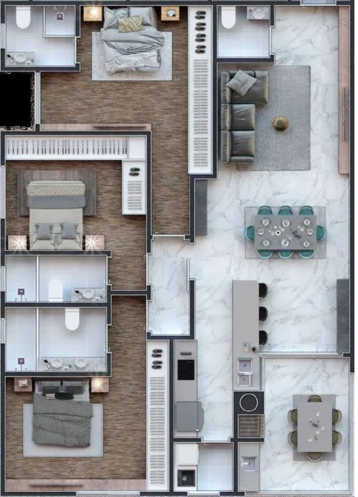Apartamento, 3 quartos, 125 m² - Foto 12