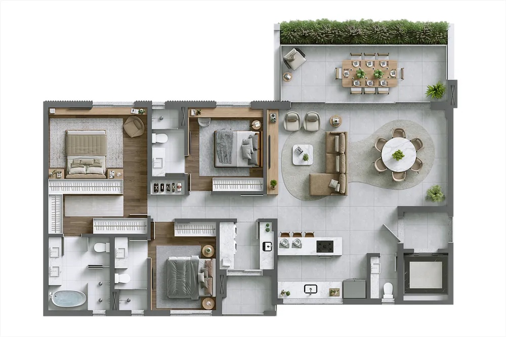Apartamento, 3 quartos, 225 m² - Foto 4