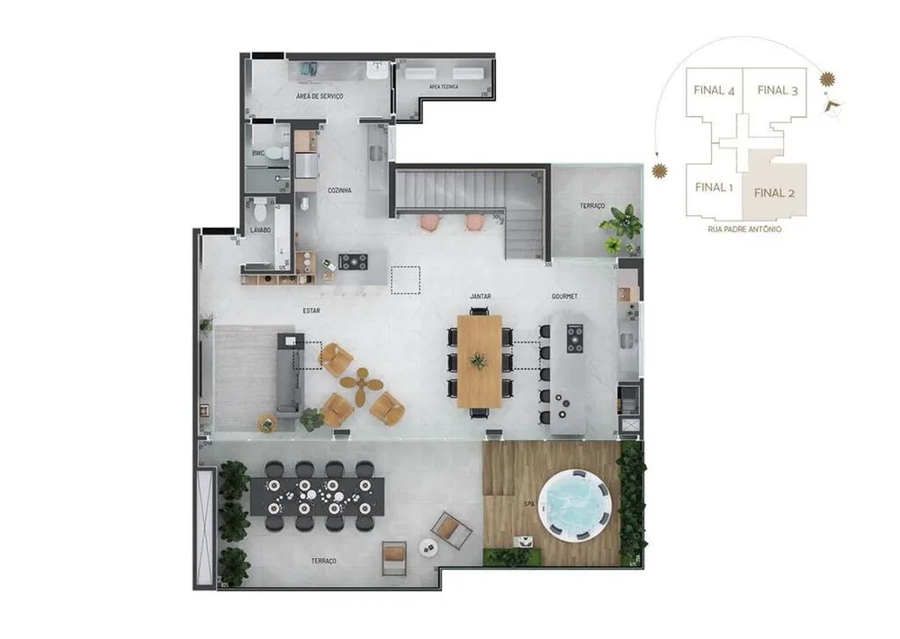 Cobertura, 4 quartos, 281 m² - Foto 12