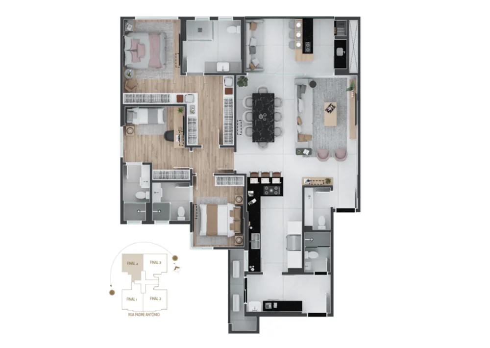 Cobertura, 4 quartos, 281 m² - Foto 7